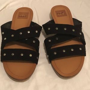 Dolce Vita Black Studded Sandals